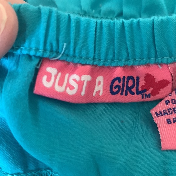 Girls Sundress, Just A Girl, Size S4, Blue, White - Picture 5 of 5